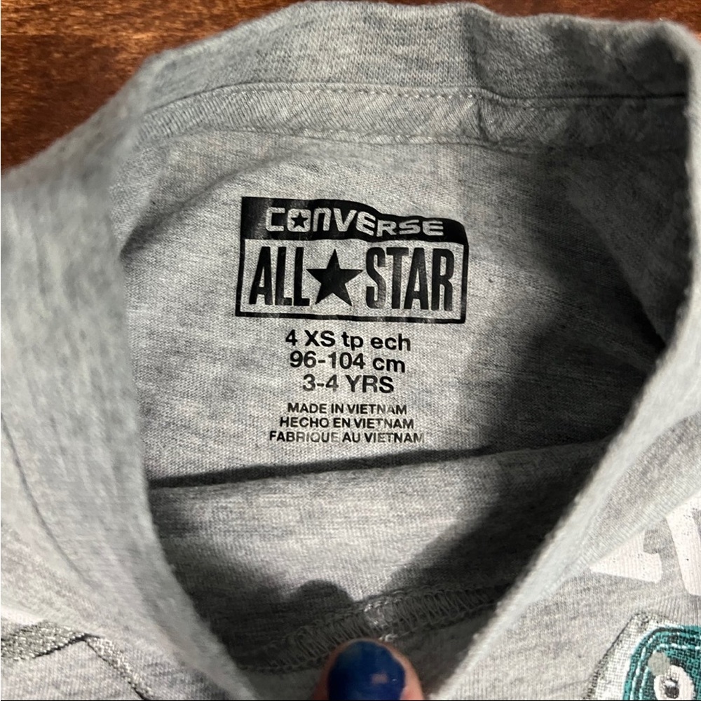 CONVERSE Kids XS 4/5 tshirt; Boy’s Converse tshirt Girl’s Converse tshirt - Picture 3 of 4